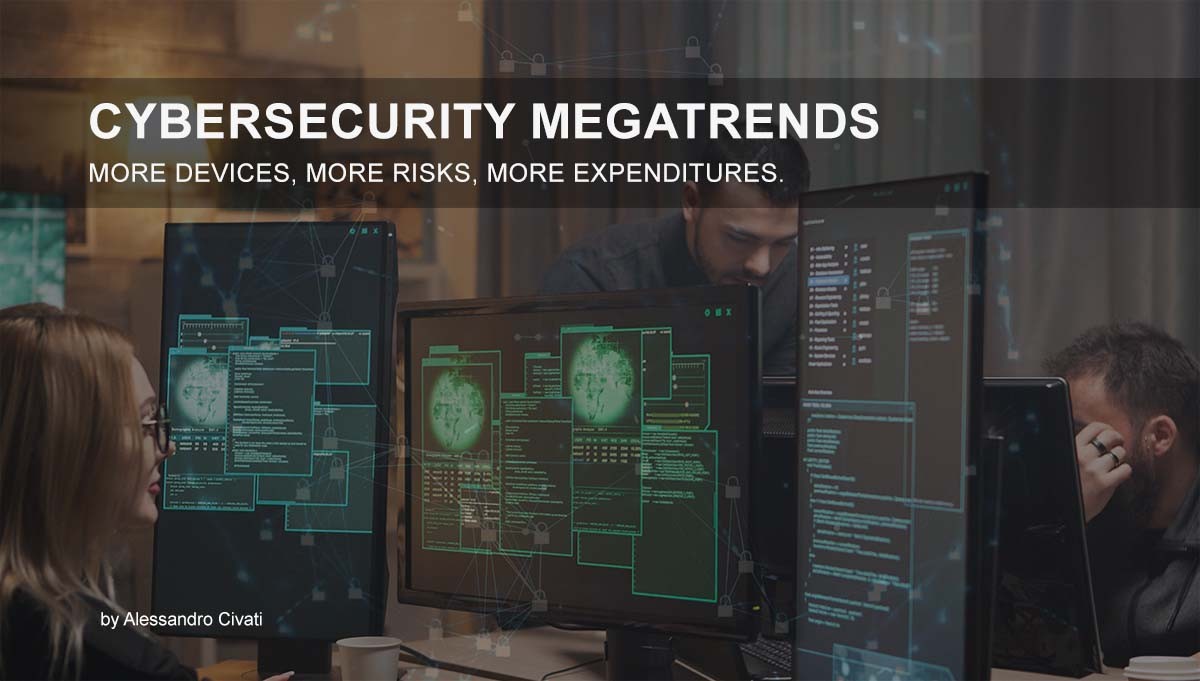 You are currently viewing Cybersecurity Megatrends – More devices, More risks, More expenditures.